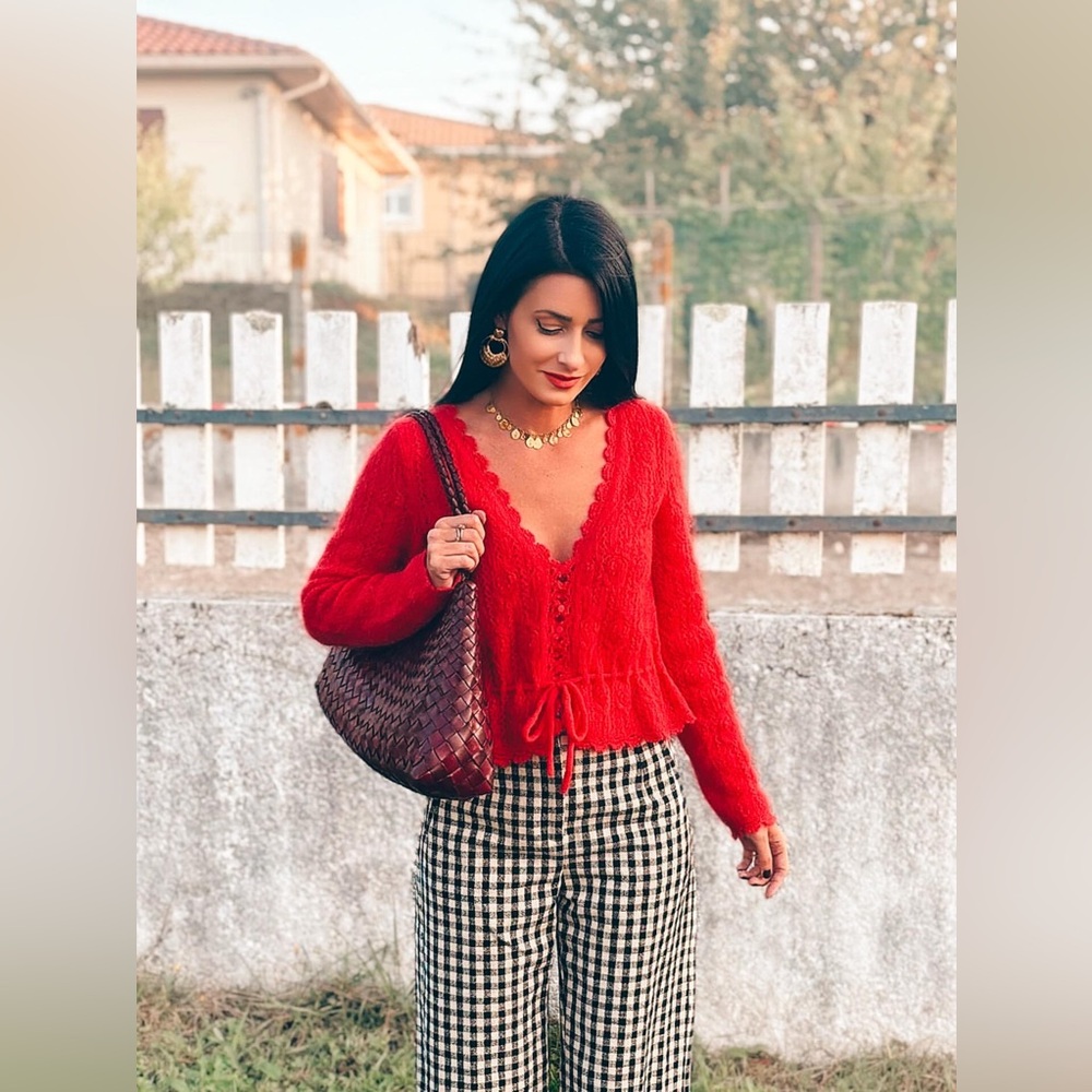 Sézane Elise Cardigan in Red | S - Picture 11 of 16